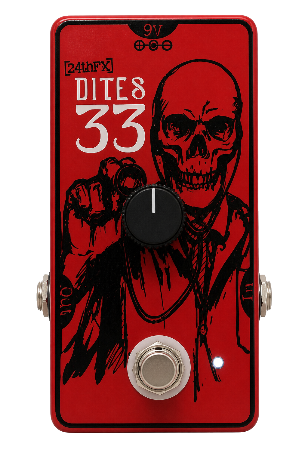 Red 24thFX Dites33 boost pedal